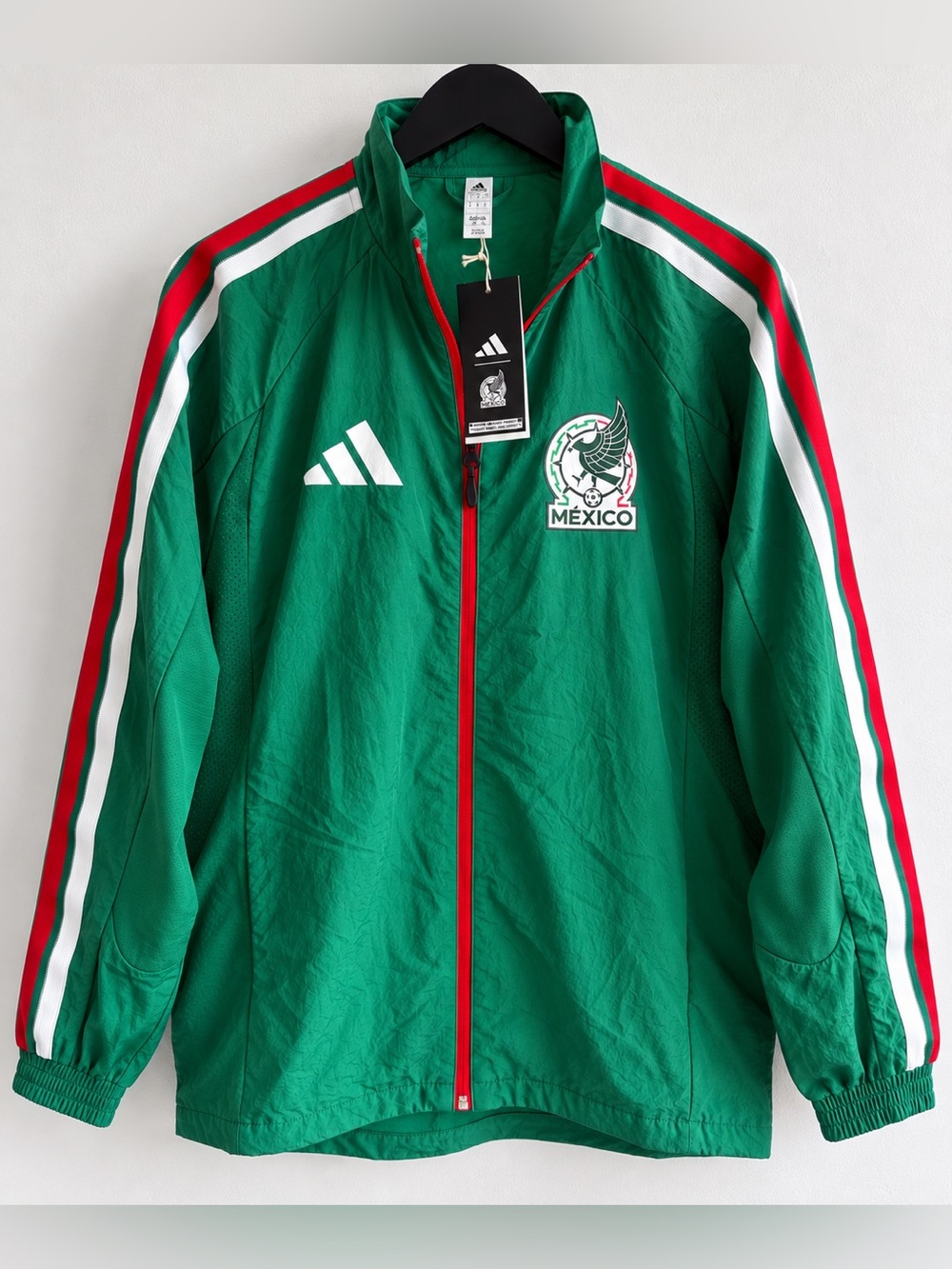 adidas Mexico Soccer Track Jacket Men L Green NWT